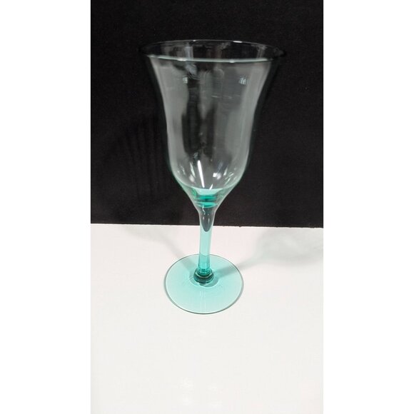 Vaseline Uranium Green Depression Glass Optic Panel Stemware Cocktail Glass - Picture 1 of 16